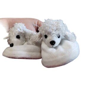 Pocketbook Puppy Elastic Ankle Size Small(6) White Poodle Dog Animal Kids Bedroo